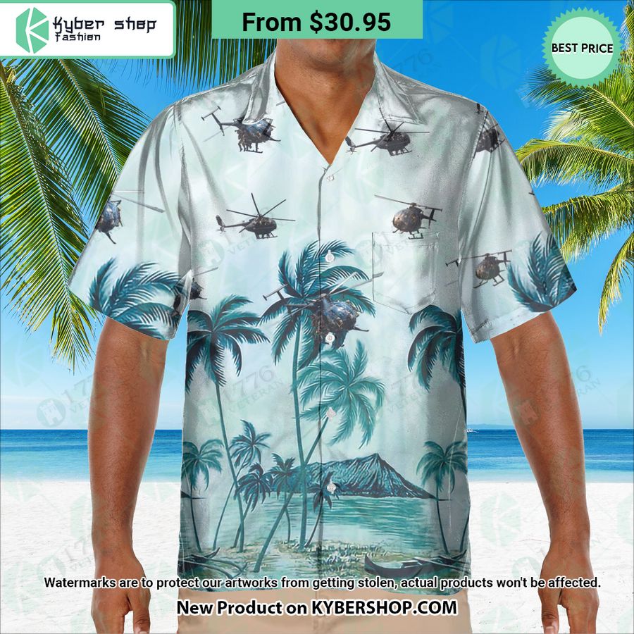 MH-6 Little Bird Palm Hawaiian Shirt