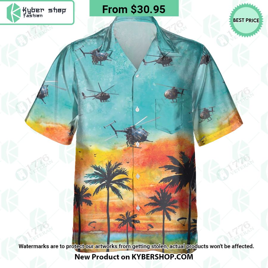MH-6 Little Bird Sunset Hawaiian Shirt