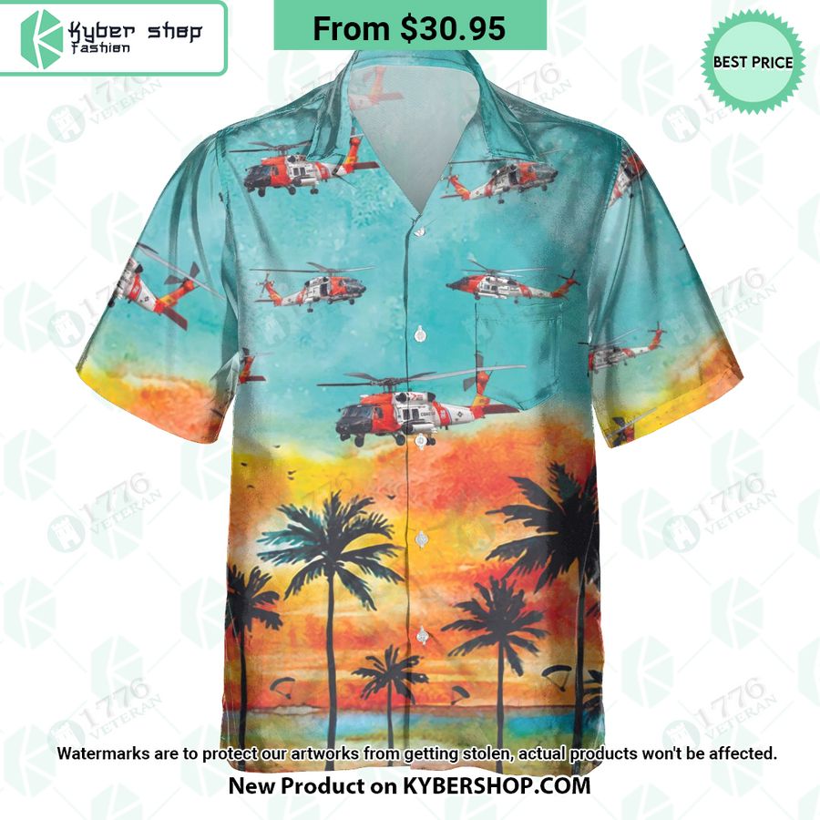 MH-60 Jayhawk Sunset Hawaiian Shirt