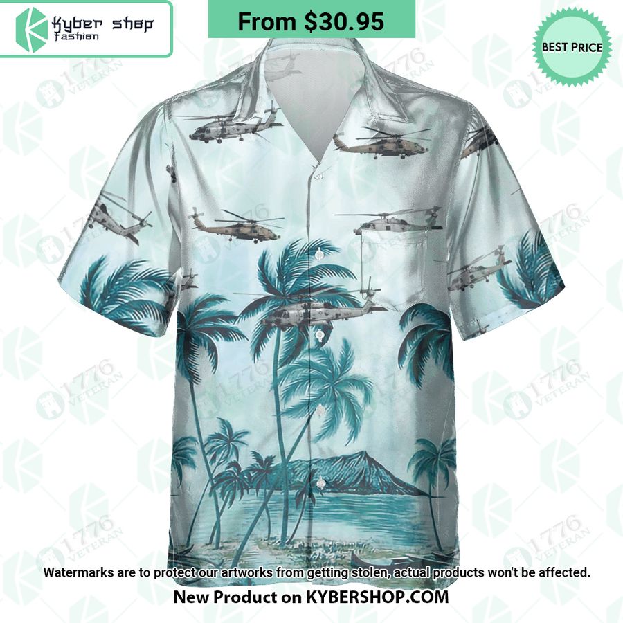 MH-60R Seahawk Palm Hawaiian Shirt