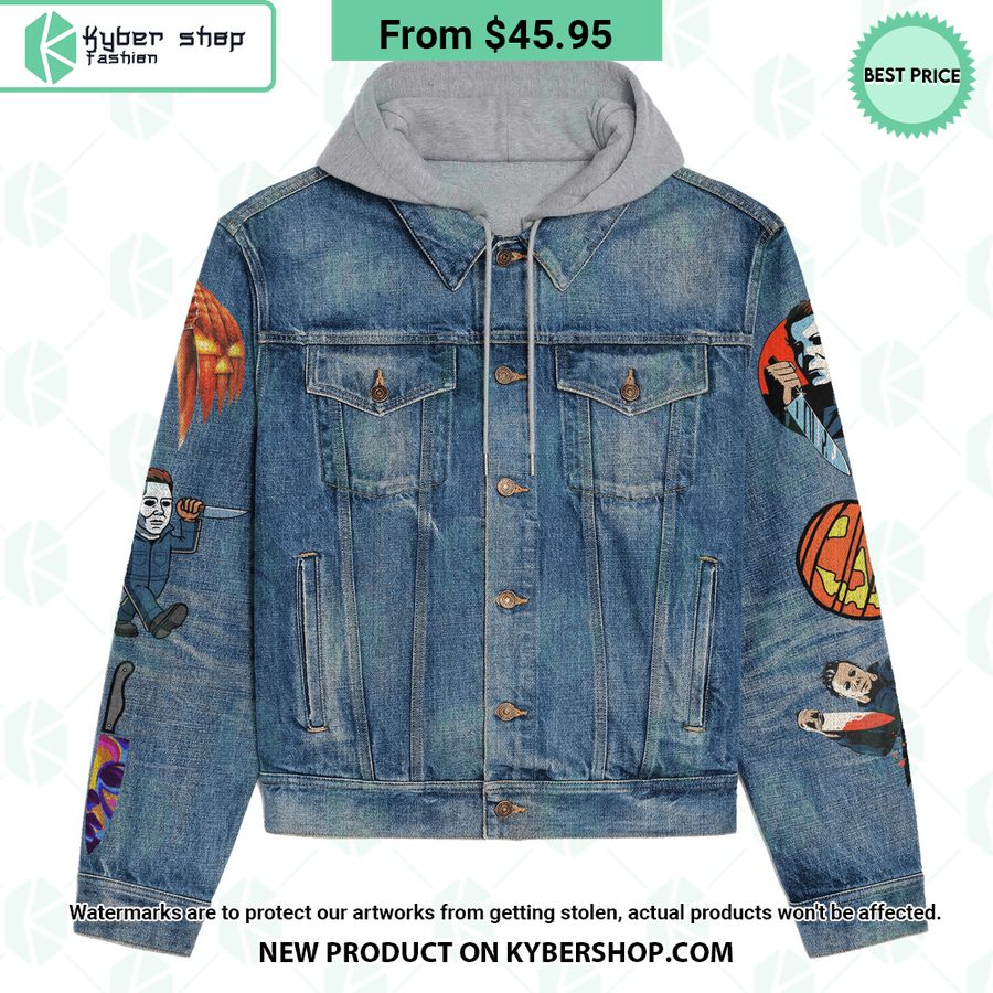 Michael Myers It’s The Best Time Of The Year Hooded Denim Jacket