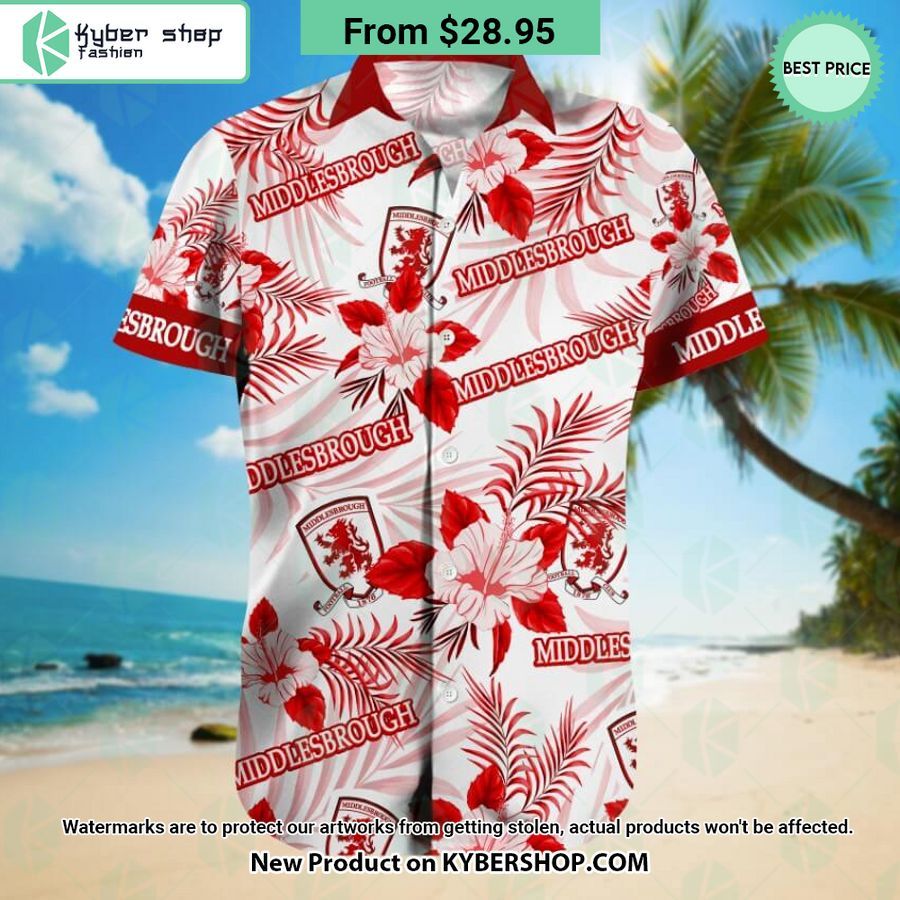 Middlesbrough FC Floral Hawaiian Shirt and Shorts