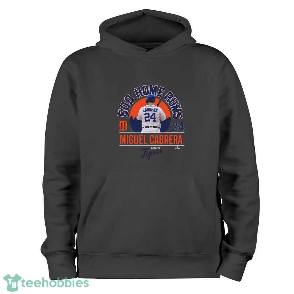 Miguel Cabrera Detroit Tigers 500 Home Runs Baseball Tee (1)