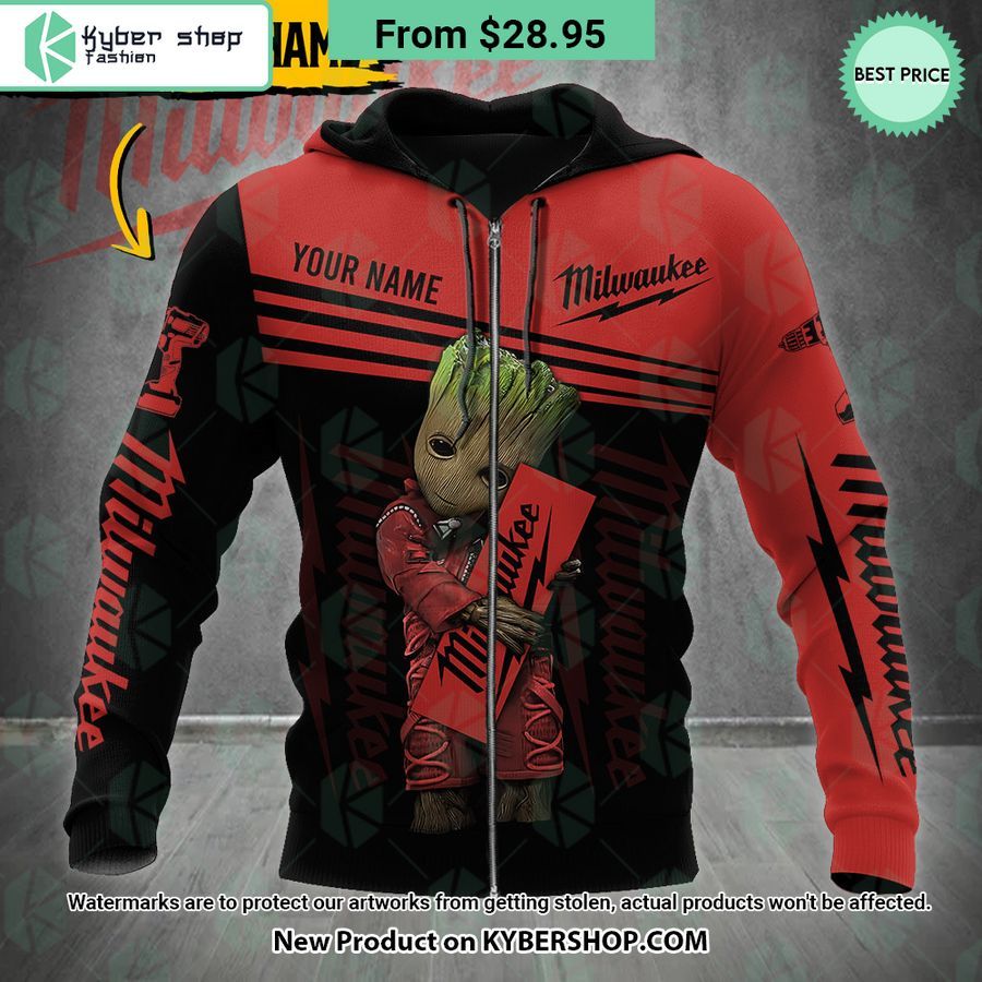 Milwaukee Baby Groot CUSTOM Hoodie