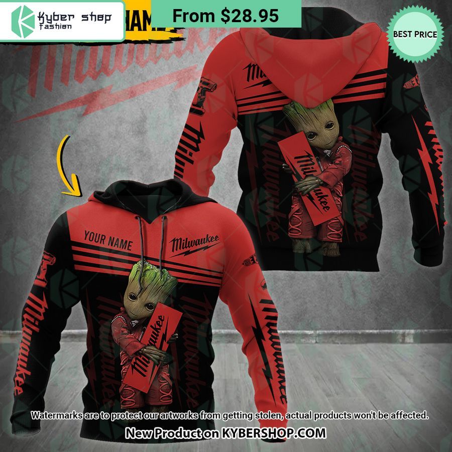 Milwaukee Baby Groot CUSTOM Hoodie