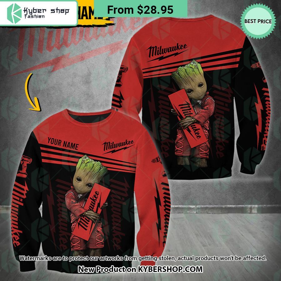 Milwaukee Baby Groot CUSTOM Hoodie