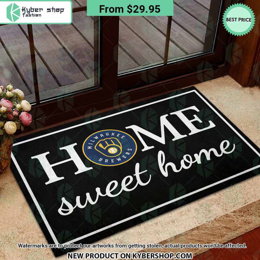 Milwaukee Brewers Home Sweet Home Doormat