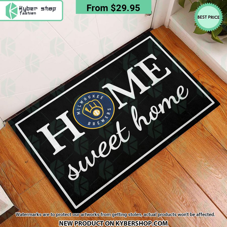 Milwaukee Brewers Home Sweet Home Doormat