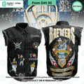 Milwaukee Brewers Sleeveless Denim Jacket