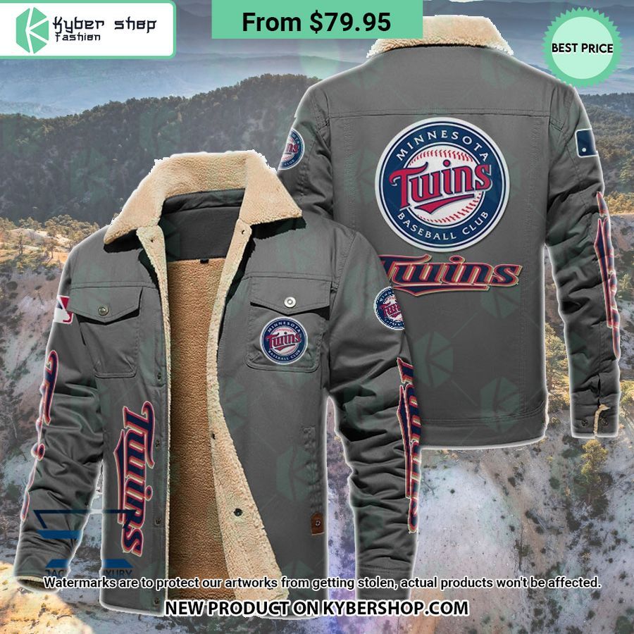 Minnesota Twins MLB Fleece Leather Jacket