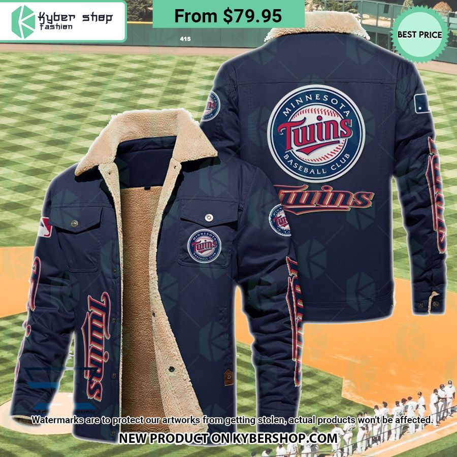 Minnesota Twins MLB Fleece Leather Jacket