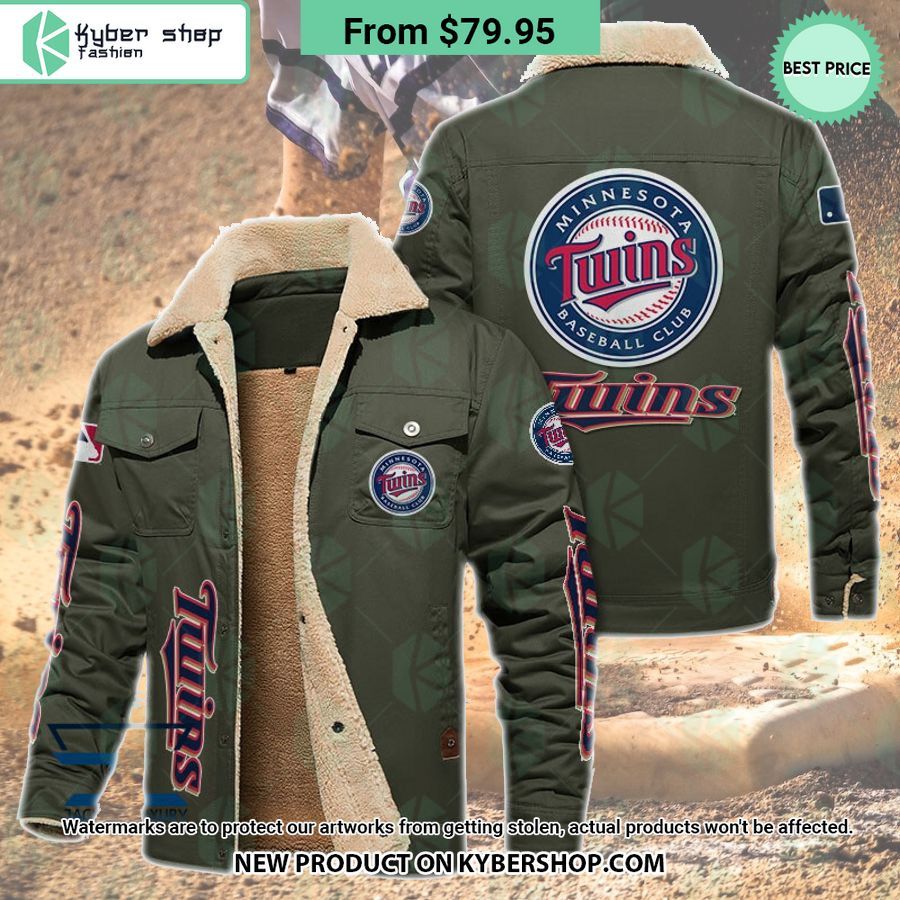 Minnesota Twins MLB Fleece Leather Jacket