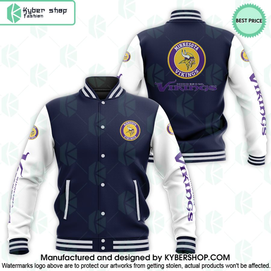 Minnesota Vikings Baseball Jacket