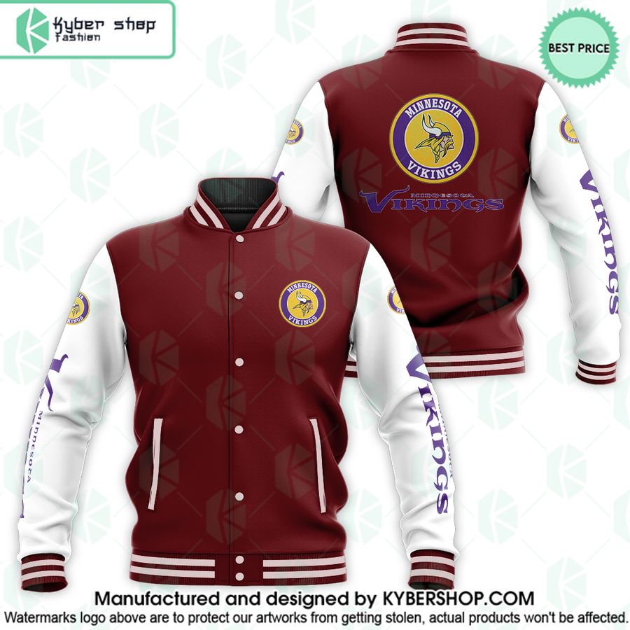 Minnesota Vikings Baseball Jacket