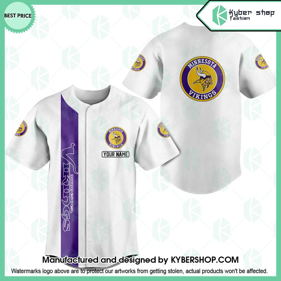 Minnesota Vikings CUSTOM Baseball Jersey