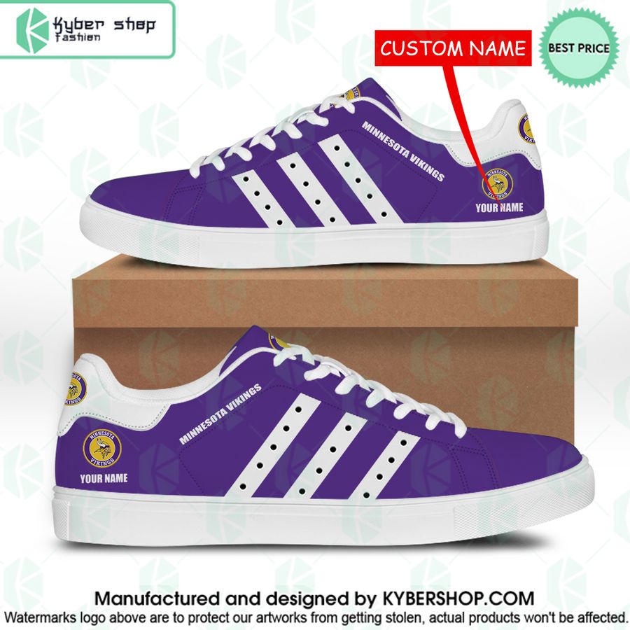 Minnesota Vikings CUSTOM Stan Smith Shoes