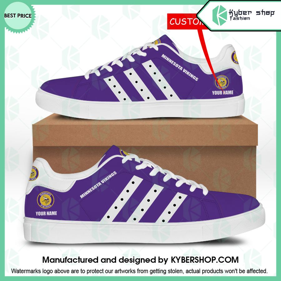 Minnesota Vikings CUSTOM Stan Smith Shoes