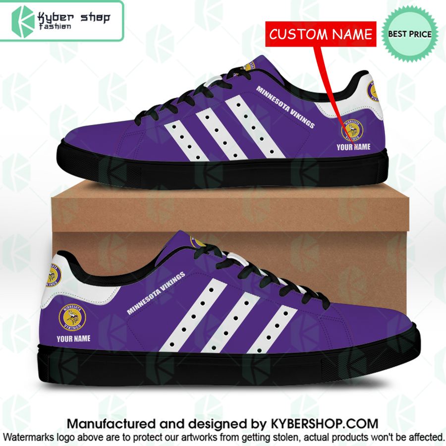 Minnesota Vikings CUSTOM Stan Smith Shoes