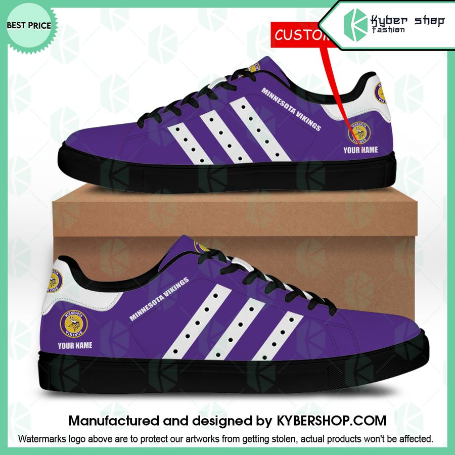 Minnesota Vikings CUSTOM Stan Smith Shoes