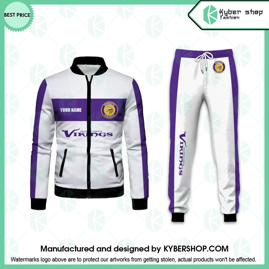 Minnesota Vikings CUSTOM Tracksuit Jacket