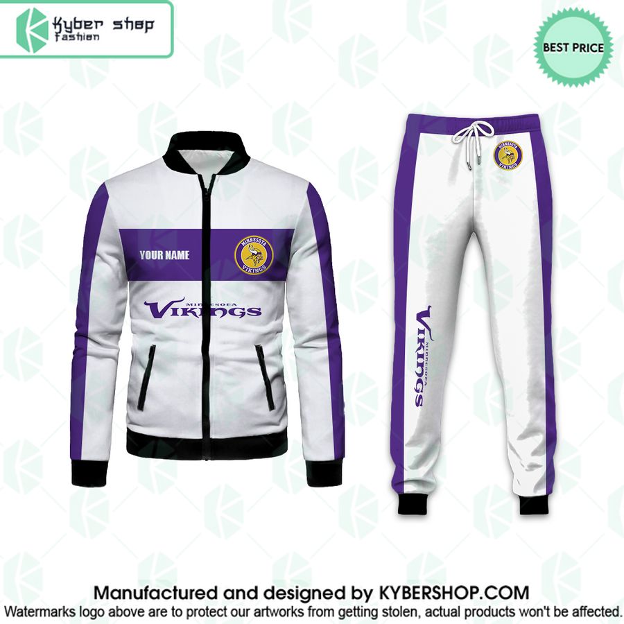 Minnesota Vikings CUSTOM Tracksuit Jacket