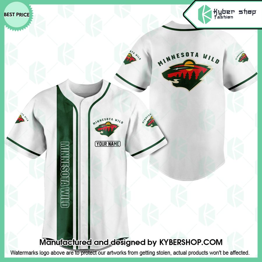 Minnesota Wild CUSTOM Baseball Jersey