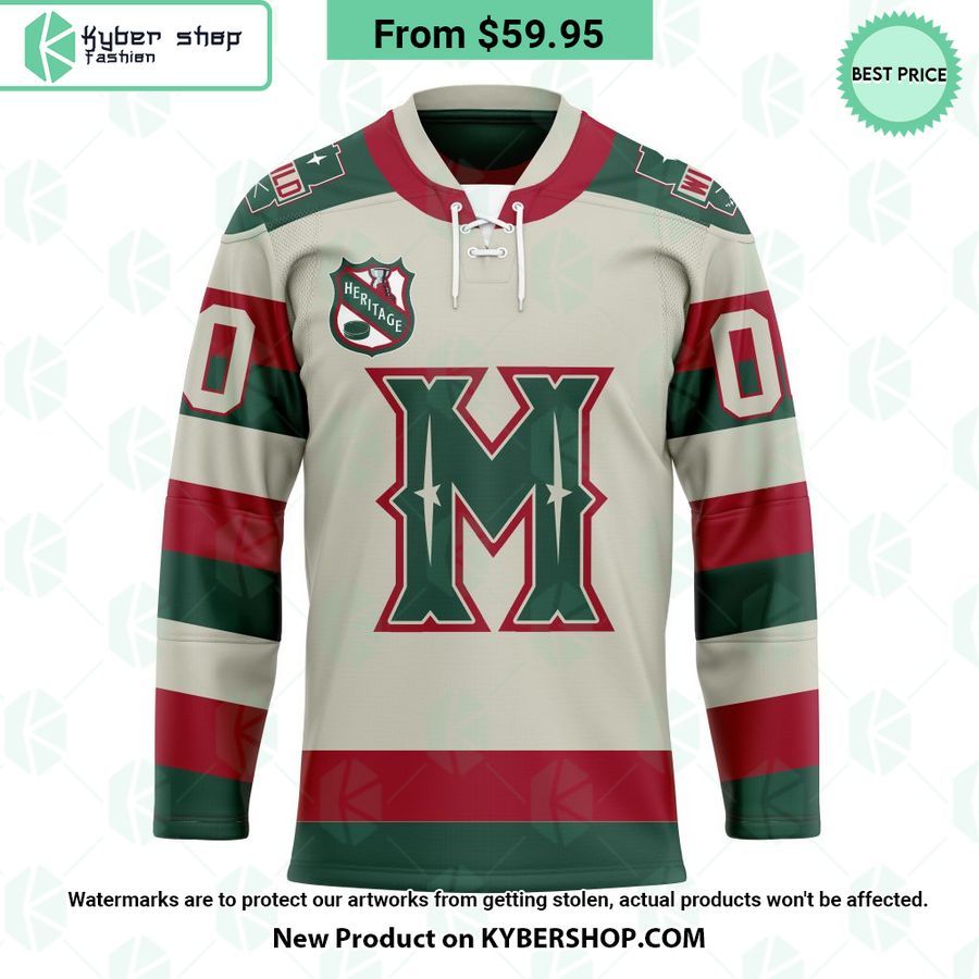 Minnesota Wild Heritage Concepts team logo Hockey Jersey