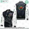 Minnesota Wild Leather Bomber Jacket