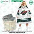 Minnesota Wild logo Hoodie Blanket
