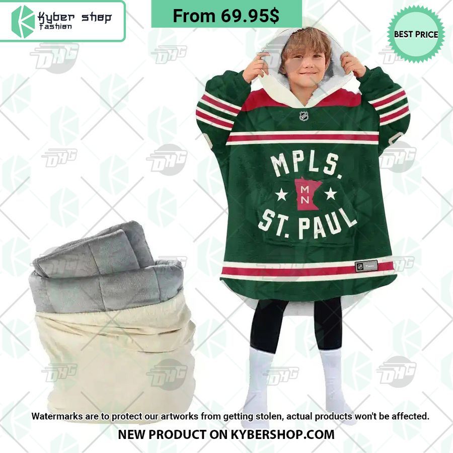 Minnesota Wild Mpls St Paul Hoodie Blanket