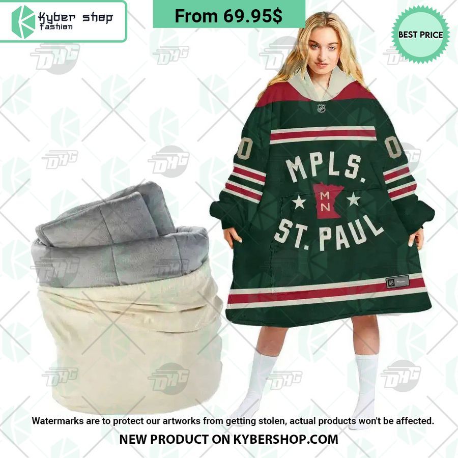 Minnesota Wild Mpls St Paul Hoodie Blanket