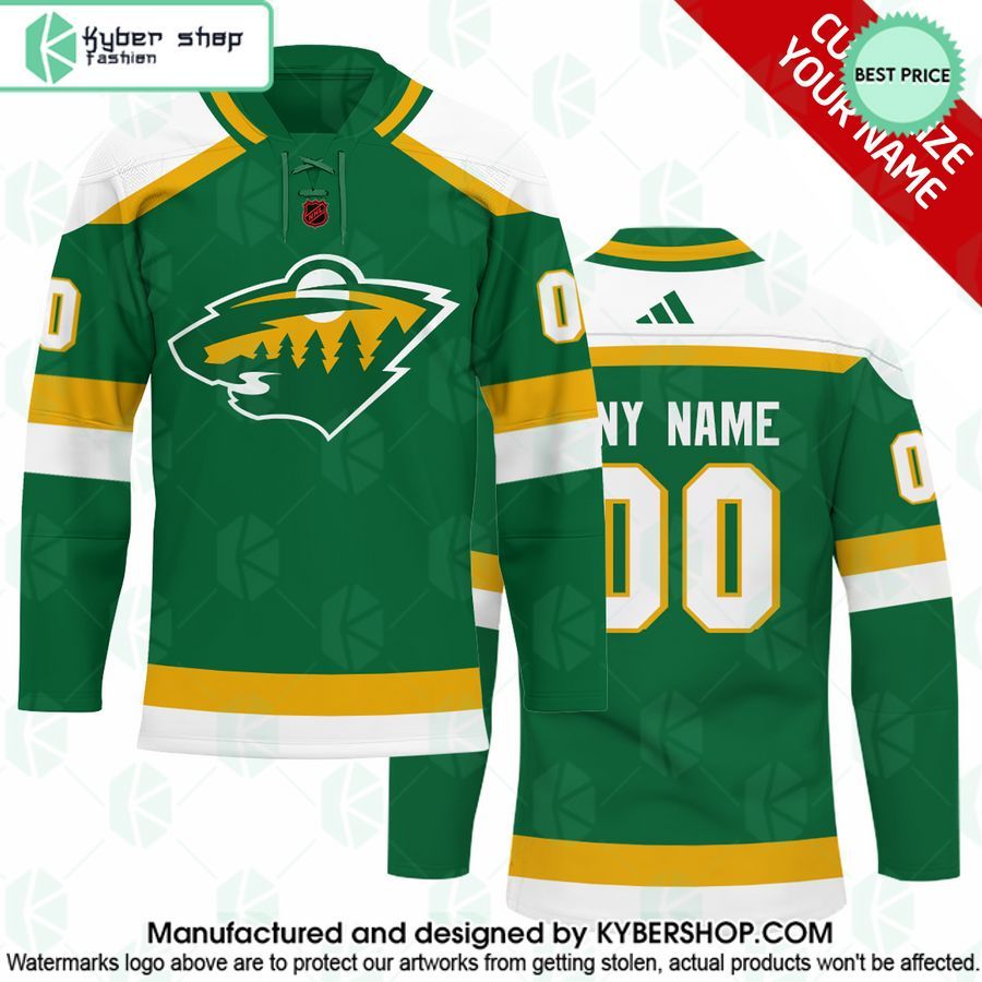 Minnesota Wild Reverse Retro CUSTOM Hockey Jersey