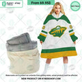 Minnesota Wild white Hoodie Blanket