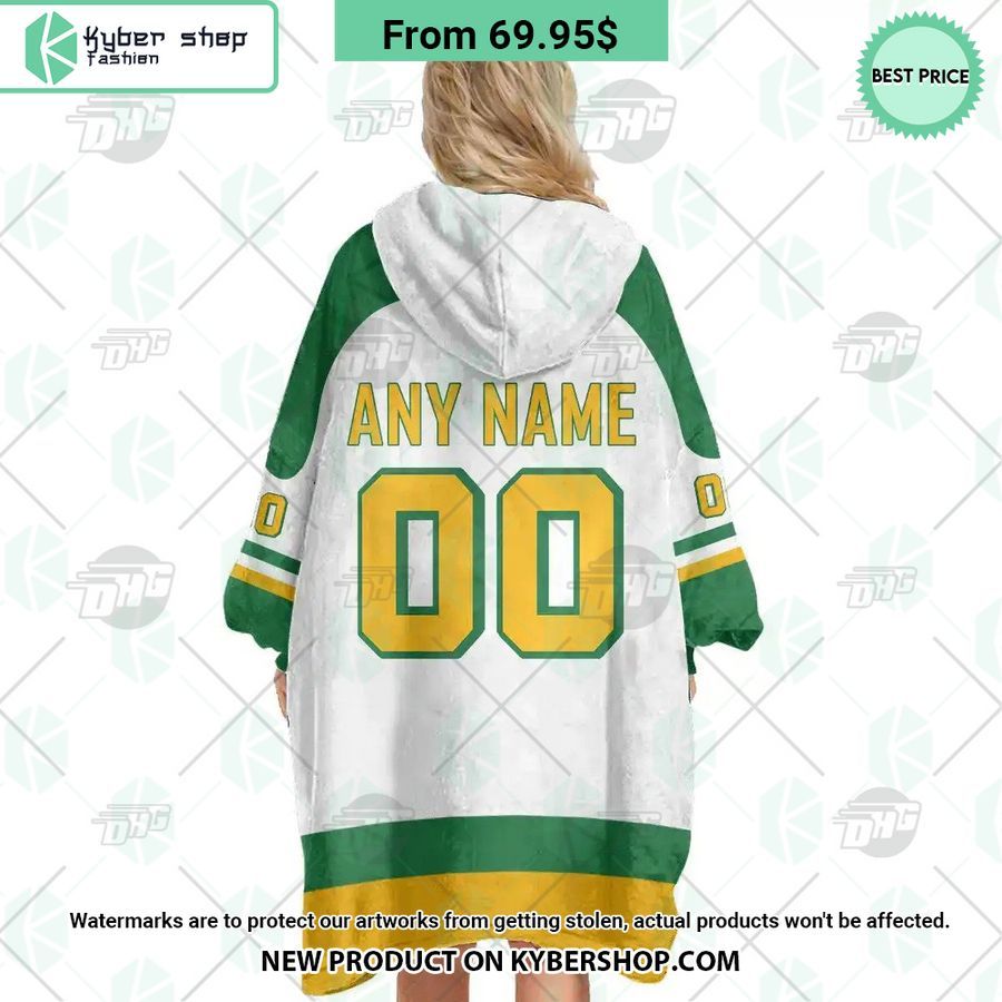 Minnesota Wild white Hoodie Blanket
