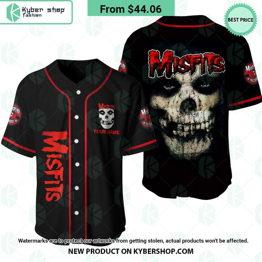 Misfits Skull CUSTOM Baseball Jersey