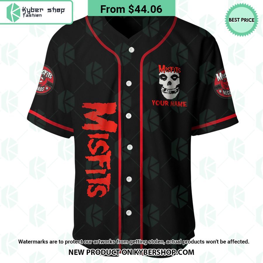 Misfits Skull CUSTOM Baseball Jersey