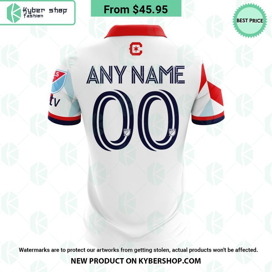 MLS Chicago Fire 2023 Away CUSTOM Polo Shirt