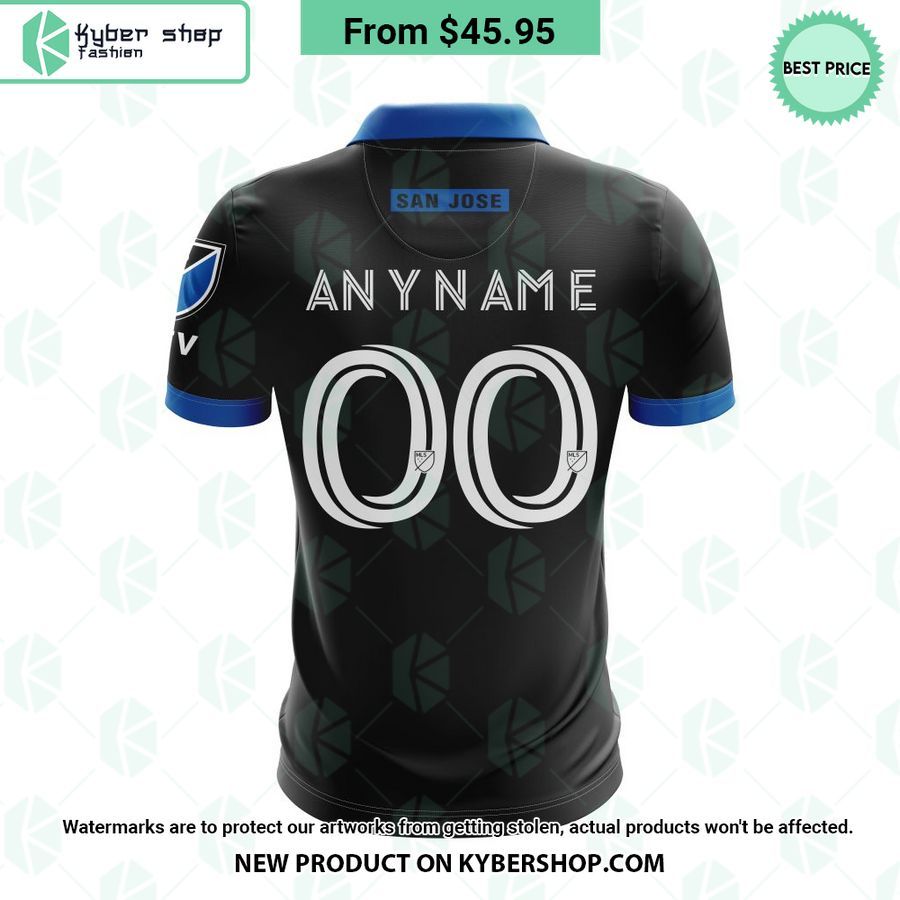 MLS San Jose Earthquakes 2023 Home Active Fault CUSTOM Polo Shirt
