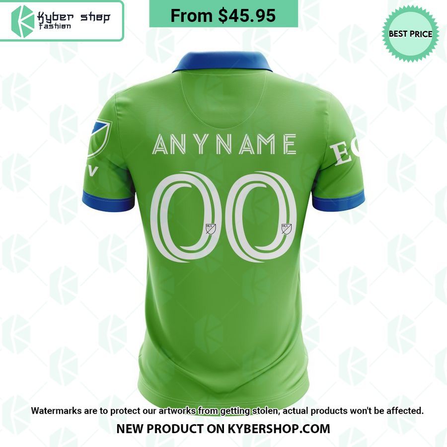 MLS Seattle Sounders FC 2023 Home Legacy Green CUSTOM Polo Shirt