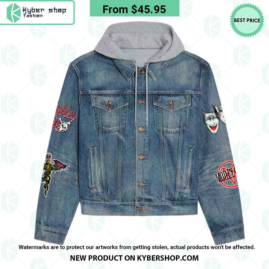 Mötley Crüe Kickstart My Heart Hooded Denim Jacket