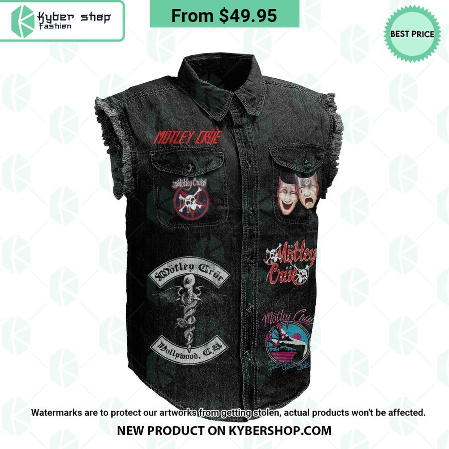 Mötley Crüe Theatre Of Pain Sleeveless Denim Jacket