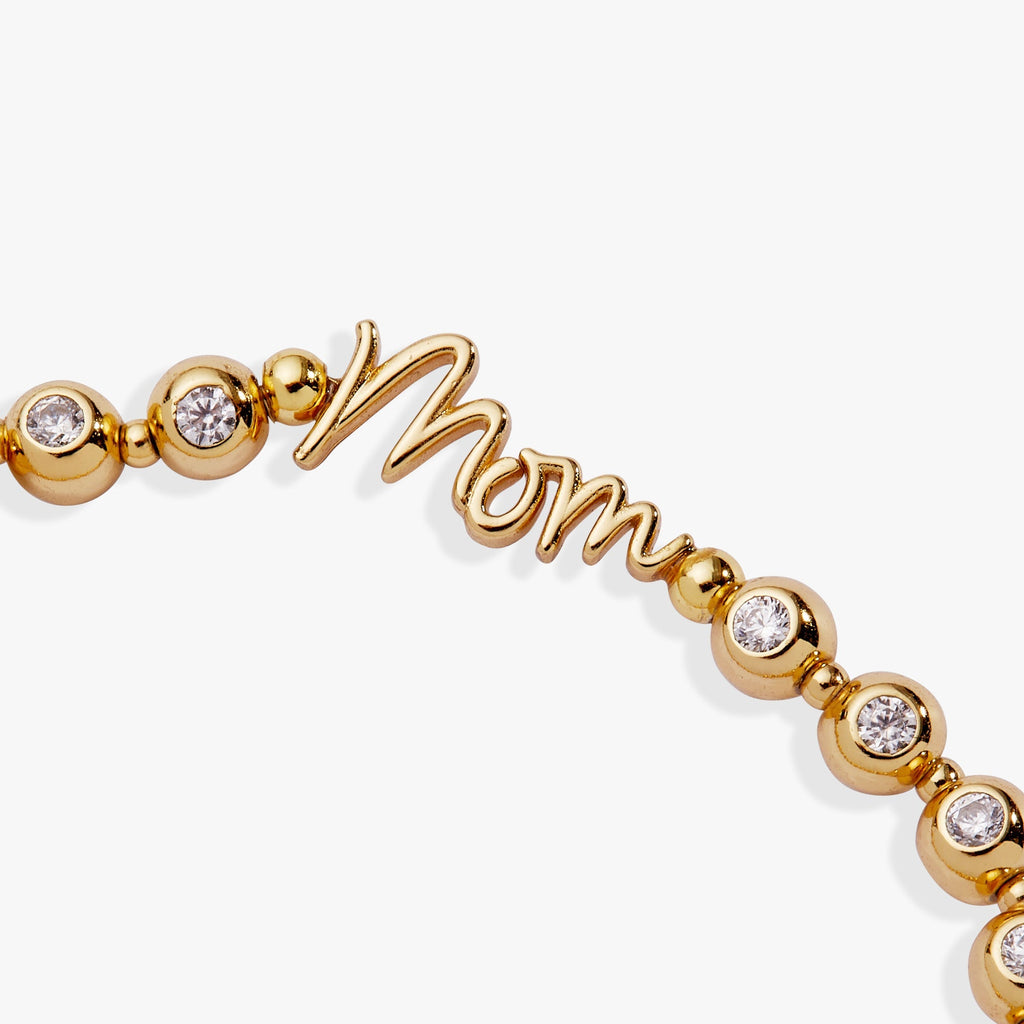 Mom Elongated Crystal Stretch Bracelet T-Shirts
