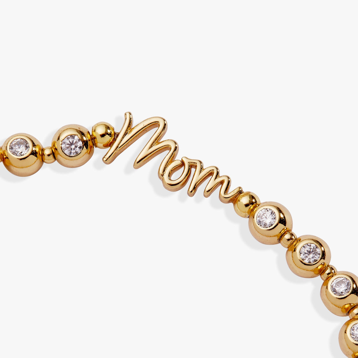 Mom Elongated Crystal Stretch Bracelet T-Shirts