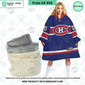 Montreal Canadiens blue Hoodie Blanket