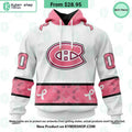 Montreal Canadiens In October We Wear Pink Breast Cancer Shirt
