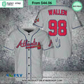 Morgan Wallen 98 Braves Gray Baseball Jersey