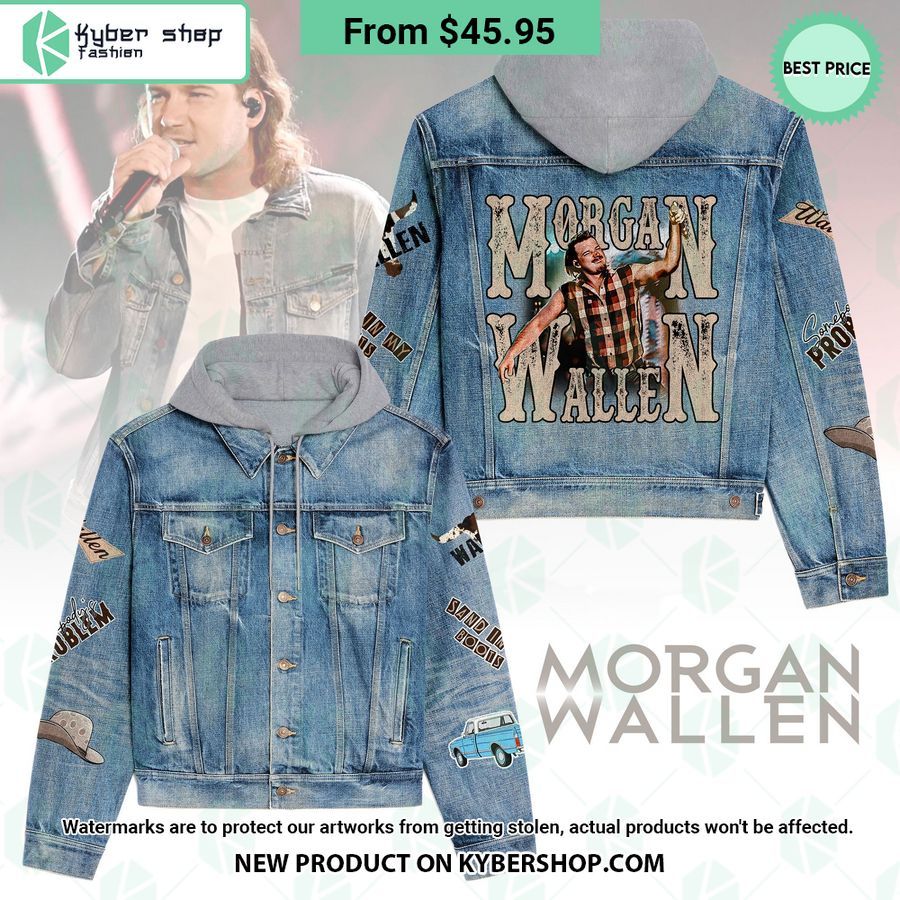 Morgan Wallen Hooded Denim Jacket
