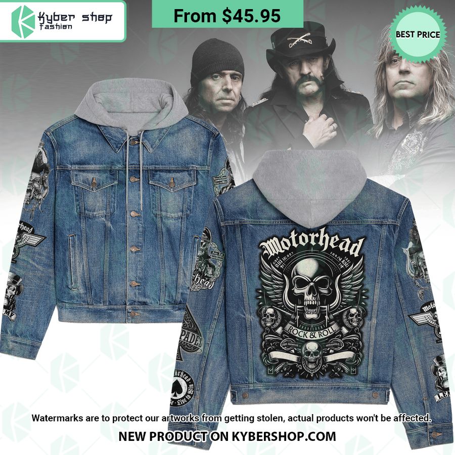 Motörhead Band Hooded Denim Jacket