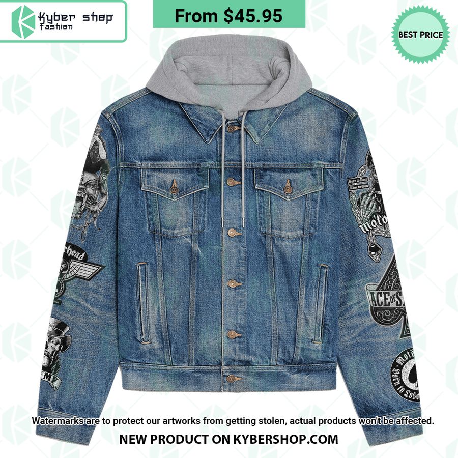Motörhead Band Hooded Denim Jacket