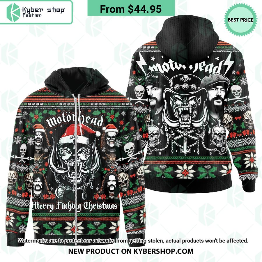 Motörhead Merry Fucking Christmas Hoodie